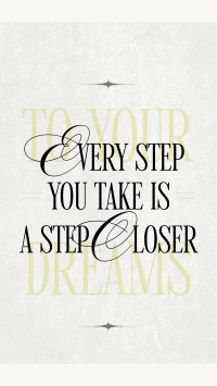 Take a Step Motivational Quote TikTok Video Design