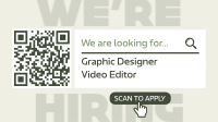 Minimalist We're Hiring Animation Preview