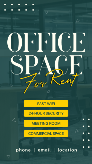 Corporate Office For Rent Instagram story Image Preview