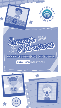 Summer Education Bulletin Facebook Story Design