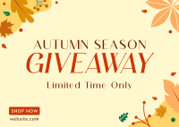 Autumn-tic Season Fare Postcard Design
