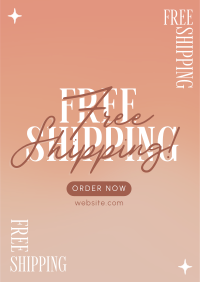 Dainty and Simple Shipping Flyer Design