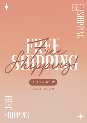 Dainty and Simple Shipping Flyer Image Preview