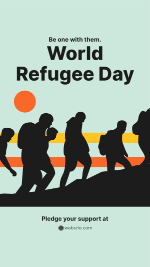 Refugee March Facebook story Image Preview