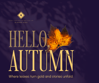 Cozy Autumn Greeting Facebook Post Design