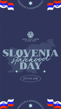 Minimalist Slovenia Statehood Day Facebook story Image Preview