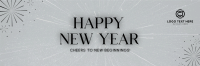 Fireworks New Year Greeting Twitter Header Image Preview