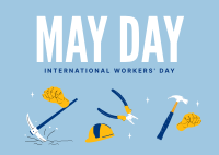 International Workers Day Postcard Image Preview