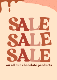 Sweet Chocolate Sale Poster Design