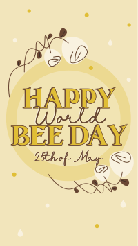 Happy World Bee Instagram reel Image Preview