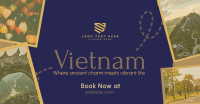 Vietnam Travel Tour Scrapbook Facebook Ad Design