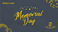 Memorial Day Doodle Facebook Event Cover Design