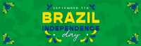 Brazil Independence Patterns Twitter Header Design