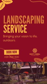 Organic Landscaping Service Instagram Reel Image Preview