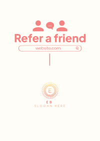 Refer A Friend Poster Design