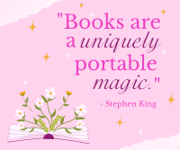 Book Magic Quote Facebook post Image Preview