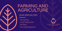Agriculture and Farming Twitter Post Design