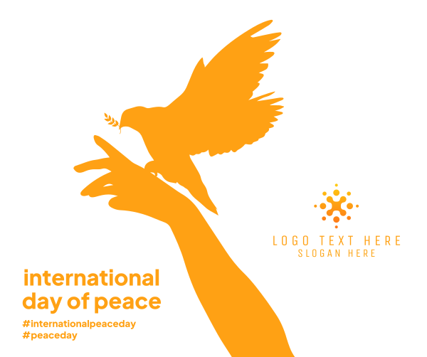 Day Of  Peace Hand Facebook Post Design Image Preview
