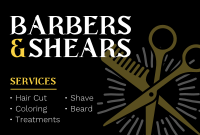 Barbers & Shears Pinterest Cover Design