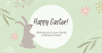 Happy Easter Spring Facebook Ad Design
