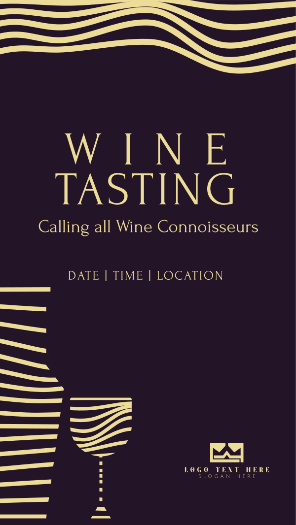 Wine Tasting Event Instagram Story Design Image Preview