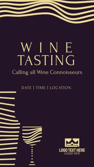Wine Tasting Event Instagram story