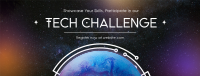 Minimalist Tech Challenge Facebook Cover Design