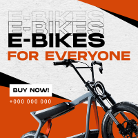 Minimalist E-bike  Instagram post Image Preview