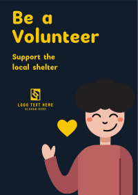 Children Shelter Volunteer Flyer Image Preview