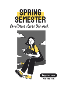 Spring Enrollment Poster Image Preview