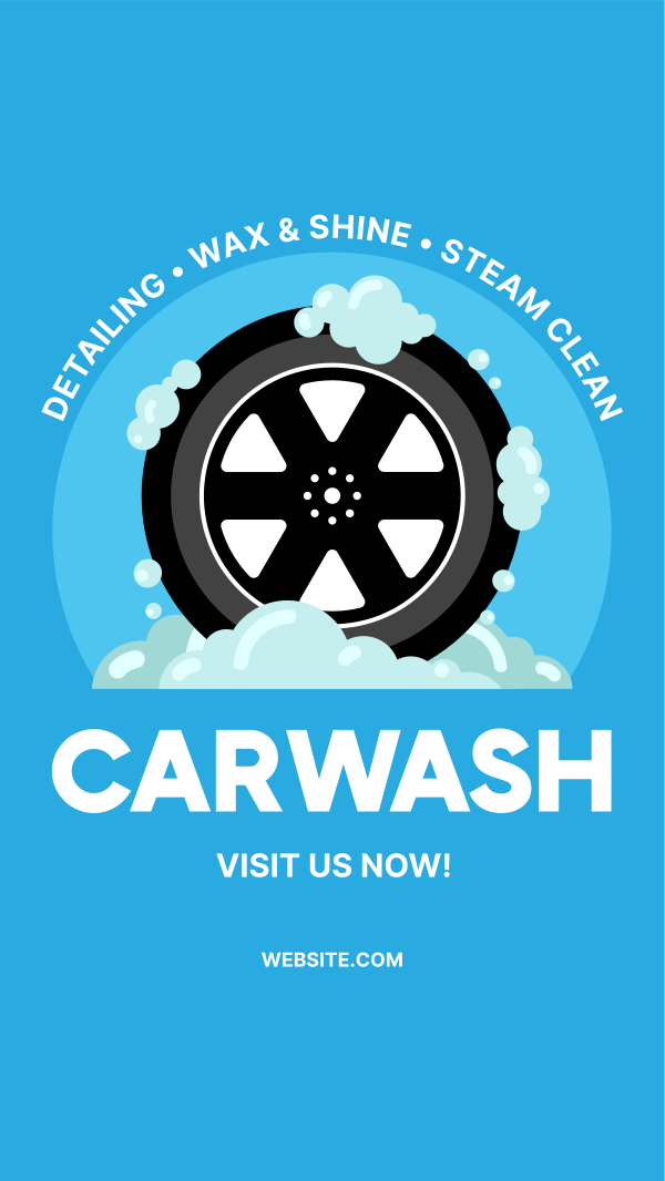 Tire Washing Instagram Story Design Image Preview