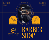 Rustic Barber Shop Facebook post Image Preview