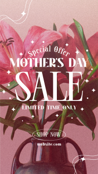 Sale Mother's Day Flowers  Instagram Story Design