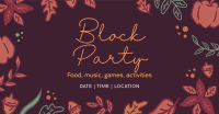 Autumn Block Party Facebook Ad Design