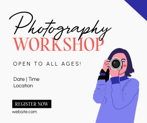 Photography Workshop for All Facebook post Image Preview