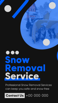 Minimal Snow Removal Instagram Story Design