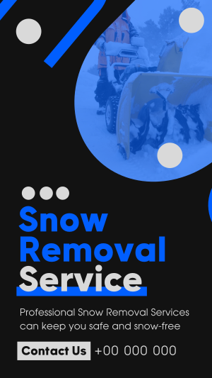 Minimal Snow Removal Instagram story Image Preview