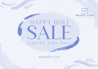 Brush Holi Festival Sale Postcard Image Preview