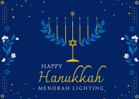 Hanukkah Lily Postcard Image Preview