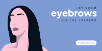 Expressive Eyebrows Twitter Post Design