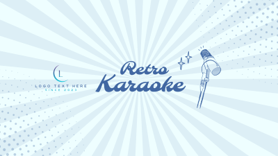 Retro Karaoke YouTube Banner Image Preview