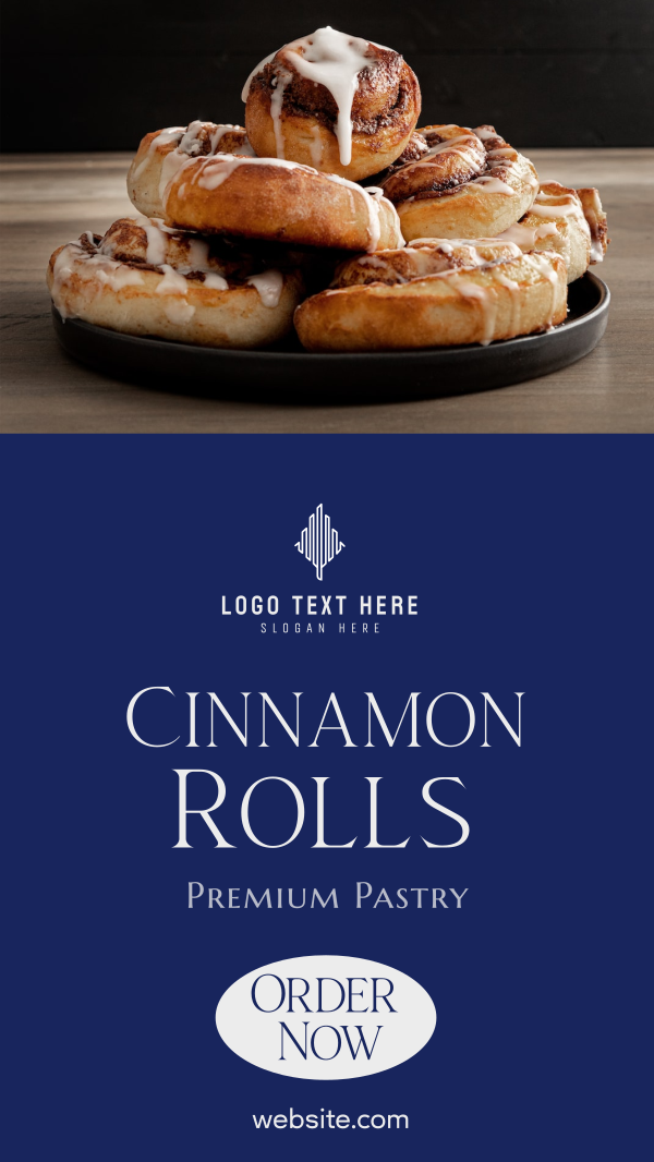 Cinnamon Rolls Elegant Facebook Story Design