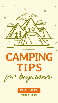 Camping Tips For Beginners YouTube short Image Preview