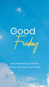 Good Friday Sky Facebook story Image Preview