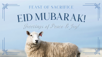 Eid Mubarak Sheep Facebook event cover Image Preview