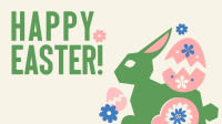 Floral Easter Bunny  Facebook event cover Image Preview
