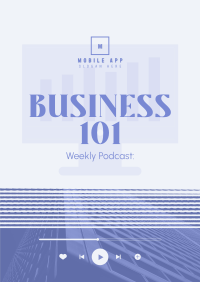 Business Talk Podcast Poster Design