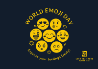 Fun Emoji Day Postcard Image Preview