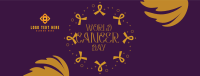 Cancer Awareness Wreath Facebook Cover Design