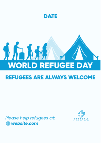 Refugee Day Facts Flyer Image Preview